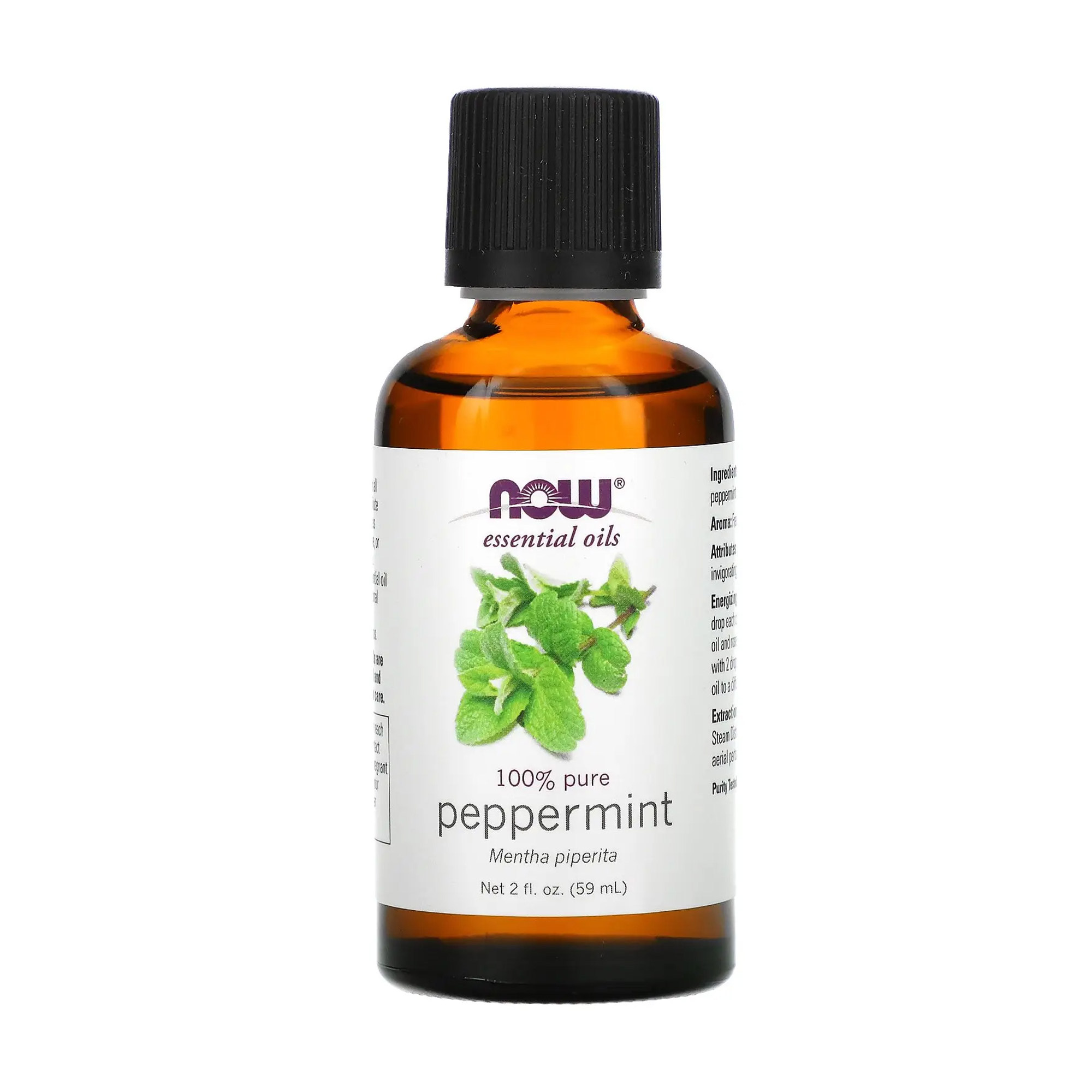 Ефірна олія Now Foods Peppermint перцевої м'яти, 59 мл